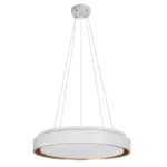 kelvo® BARCHETTA KLV-101-0267 Κρεμαστό Φωτιστικό Οροφής LED 72W 7200lm 120° AC 220-240V IP20 Ρυθμιζόμενο Λευκό CCT με Χειριστήριο από 2700K έως 6000K Dimmable - Lumileds SMD Chip - Λευκό & Σαμπανιζέ Χρυσό Ματ - Μ48 x Π48 x Υ8.2cm - 3 Χρόνια Εγγύηση - Image 4