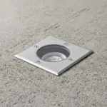 kelvo® KERIA KLV-101-0276 Χωνευτό Φωτιστικό Σποτ Δαπέδου για Λάμπα MR16 με Ντουί GU10 AC 220-240V Αδιάβροχο IP68 IK09 - Ανοξείδωτο Ατσάλι SS316 - Μ11 x Π11 x Υ11.5cm / Q10.4cm