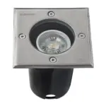 kelvo® KERIA KLV-101-0276 Χωνευτό Φωτιστικό Σποτ Δαπέδου για Λάμπα MR16 με Ντουί GU10 AC 220-240V Αδιάβροχο IP68 IK09 - Ανοξείδωτο Ατσάλι SS316 - Μ11 x Π11 x Υ11.5cm / Q10.4cm - Image 3