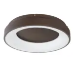 kelvo® SALEM KLV-101-0280 Φωτιστικό Οροφής LED 75W 7500lm 120° AC 220-240V IP20 Ρυθμιζόμενο Λευκό CCT με Χειριστήριο από 2700K έως 6000K Dimmable - Lumileds SMD Chip - Καφέ Ματ - Μ45 x Π45 x Υ9.5cm - 3 Χρόνια Εγγύηση - Image 3