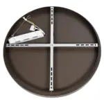 kelvo® SALEM KLV-101-0284 Φωτιστικό Οροφής LED 105W 10500lm 120° AC 220-240V IP20 Ρυθμιζόμενο Λευκό CCT με Χειριστήριο από 2700K έως 6000K Dimmable - Lumileds SMD Chip - Καφέ Ματ - Μ60 x Π60 x Υ9.5cm - 3 Χρόνια Εγγύηση - Image 6