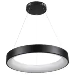 kelvo® SALEM KLV-101-0289 Κρεμαστό Φωτιστικό Οροφής LED 105W 10500lm 120° AC 220-240V IP20 Ρυθμιζόμενο Λευκό CCT με Χειριστήριο από 2700K έως 6000K Dimmable - Lumileds SMD Chip - Μαύρο Ματ - Μ60 x Π60 x Υ6cm - 3 Χρόνια Εγγύηση - Image 3