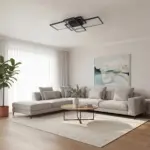 kelvo® QUADRA KLV-101-0293 Φωτιστικό Οροφής LED 100W 10000lm 120° AC 220-240V IP20 Ρυθμιζόμενο Λευκό CCT με Χειριστήριο από 2700K έως 6000K Dimmable - Lumileds SMD Chip - Μαύρο Ματ - Μ85 x Π45 x Υ9cm - 3 Χρόνια Εγγύηση - Image 2