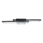 kelvo® QUADRA KLV-101-0293 Φωτιστικό Οροφής LED 100W 10000lm 120° AC 220-240V IP20 Ρυθμιζόμενο Λευκό CCT με Χειριστήριο από 2700K έως 6000K Dimmable - Lumileds SMD Chip - Μαύρο Ματ - Μ85 x Π45 x Υ9cm - 3 Χρόνια Εγγύηση - Image 4