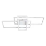 kelvo® QUADRA KLV-101-0294 Φωτιστικό Οροφής LED 100W 10000lm 120° AC 220-240V IP20 Ρυθμιζόμενο Λευκό CCT με Χειριστήριο από 2700K έως 6000K Dimmable - Lumileds SMD Chip - Λευκό Ματ - Μ85 x Π45 x Υ9cm - 3 Χρόνια Εγγύηση - Image 5