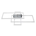 kelvo® QUADRA KLV-101-0294 Φωτιστικό Οροφής LED 100W 10000lm 120° AC 220-240V IP20 Ρυθμιζόμενο Λευκό CCT με Χειριστήριο από 2700K έως 6000K Dimmable - Lumileds SMD Chip - Λευκό Ματ - Μ85 x Π45 x Υ9cm - 3 Χρόνια Εγγύηση - Image 6