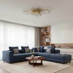 kelvo® QUADRA KLV-101-0295 Φωτιστικό Οροφής LED 100W 10000lm 120° AC 220-240V IP20 Ρυθμιζόμενο Λευκό CCT με Χειριστήριο από 2700K έως 6000K Dimmable - Lumileds SMD Chip - Σαμπανιζέ Χρυσό Ματ - Μ85 x Π45 x Υ9cm - 3 Χρόνια Εγγύηση - Image 2