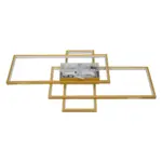 kelvo® QUADRA KLV-101-0295 Φωτιστικό Οροφής LED 100W 10000lm 120° AC 220-240V IP20 Ρυθμιζόμενο Λευκό CCT με Χειριστήριο από 2700K έως 6000K Dimmable - Lumileds SMD Chip - Σαμπανιζέ Χρυσό Ματ - Μ85 x Π45 x Υ9cm - 3 Χρόνια Εγγύηση - Image 6