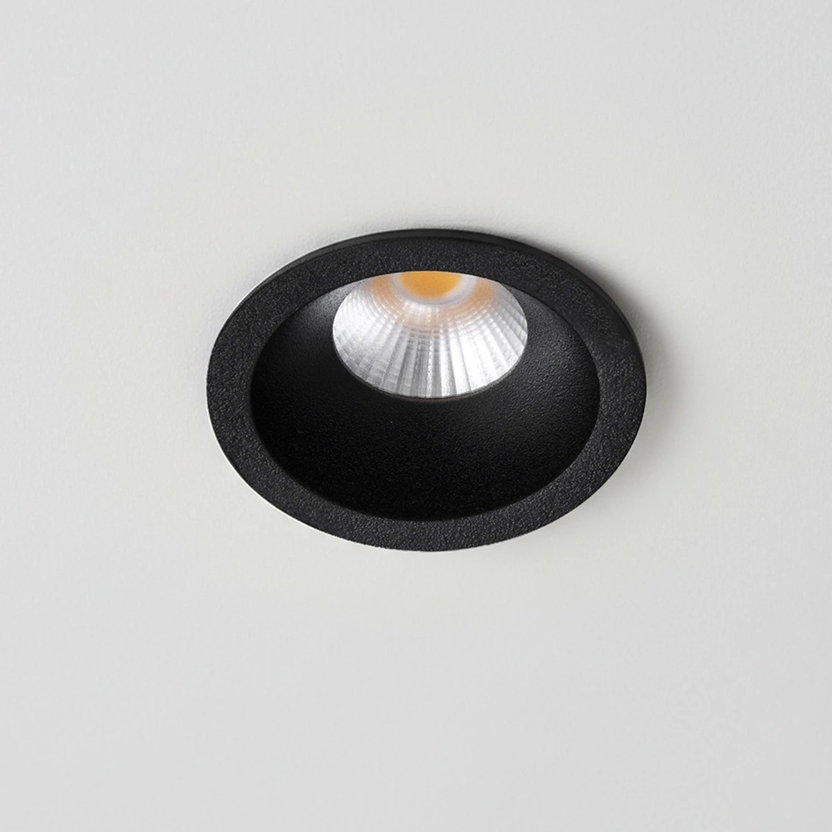klv_101_0299_0 kelvo® DOT KLV-101-0299 Χωνευτό Φωτιστικό Downlight Σποτ LED 5W 625lm 38° AC 220-240V IP20 Θερμό Λευκό 2700K - Bridgelux COB Chip & TÜV SÜD Driver - Μαύρο Ματ - Μ4 x Π4 x Υ5.9cm / Q3.5cm - 5 Χρόνια Εγγύηση - Image 1