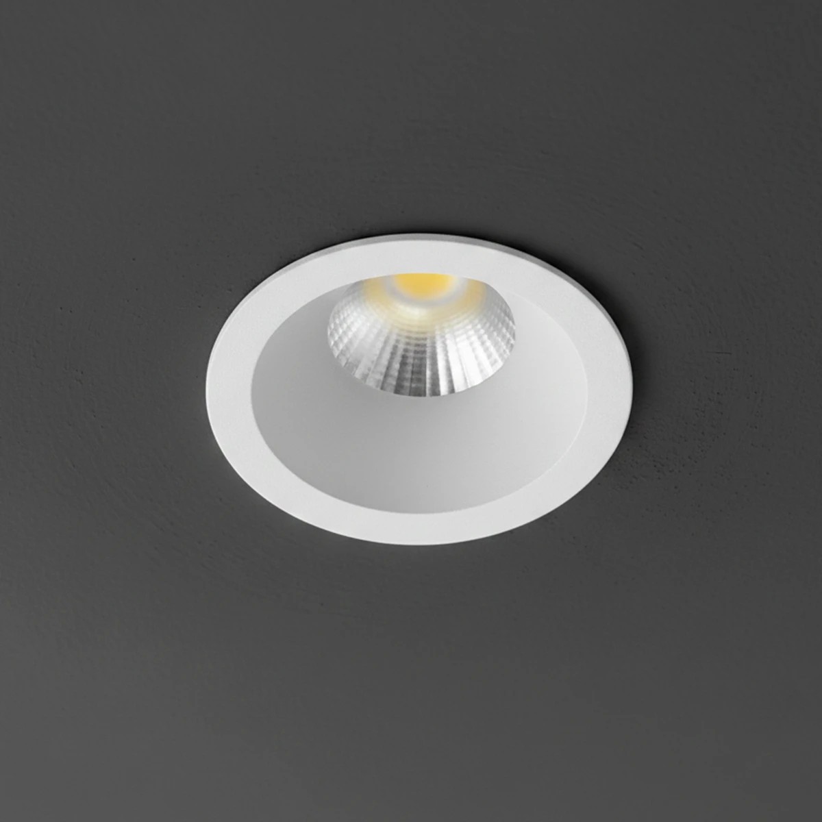 klv_101_0304_0 kelvo® DOT KLV-101-0304 Χωνευτό Φωτιστικό Downlight Σποτ LED 5W 650lm 38° AC 220-240V IP20 Φυσικό Λευκό 4500K - Bridgelux COB Chip & TÜV SÜD Driver - Λευκό Ματ - Μ4 x Π4 x Υ5.9cm / Q3.5cm - 5 Χρόνια Εγγύηση - Image 1