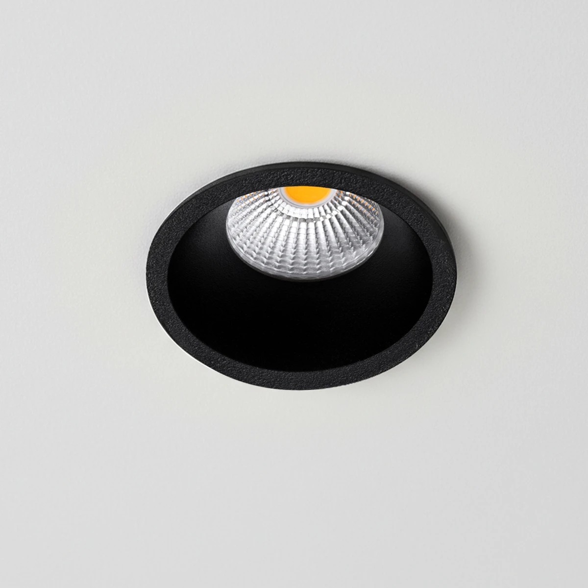 klv_101_0308_0 kelvo® DOT KLV-101-0308 Χωνευτό Φωτιστικό Downlight Σποτ LED 7W 910lm 38° AC 220-240V IP20 Φυσικό Λευκό 4500K - Bridgelux COB Chip & TÜV SÜD Driver - Μαύρο Ματ - Μ6 x Π6 x Υ7.8cm / Q5cm - 5 Χρόνια Εγγύηση - Image 1