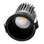 kelvo® DOT KLV-101-0308 Χωνευτό Φωτιστικό Downlight Σποτ LED 7W 910lm 38° AC 220-240V IP20 Φυσικό Λευκό 4500K - Bridgelux COB Chip & TÜV SÜD Driver - Μαύρο Ματ - Μ6 x Π6 x Υ7.8cm / Q5cm - 5 Χρόνια Εγγύηση - Image 3