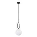 kelvo® BELLISSIMO KLV-101-0373 Κρεμαστό Φωτιστικό Οροφής για Λάμπα με Ντουί E27 AC 220-240V IP20 - Μαύρο Ματ & Λευκό - Μ20 x Π20 x Υ42cm - Image 3