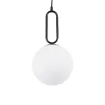kelvo® BELLISSIMO KLV-101-0373 Κρεμαστό Φωτιστικό Οροφής για Λάμπα με Ντουί E27 AC 220-240V IP20 - Μαύρο Ματ & Λευκό - Μ20 x Π20 x Υ42cm - Image 5