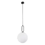 kelvo® BELLISSIMO KLV-101-0374 Κρεμαστό Φωτιστικό Οροφής για Λάμπα με Ντουί E27 AC 220-240V IP20 - Μαύρο Ματ & Λευκό - Μ30 x Π30 x Υ52cm - Image 3