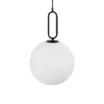 kelvo® BELLISSIMO KLV-101-0374 Κρεμαστό Φωτιστικό Οροφής για Λάμπα με Ντουί E27 AC 220-240V IP20 - Μαύρο Ματ & Λευκό - Μ30 x Π30 x Υ52cm - Image 6