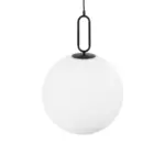 kelvo® BELLISSIMO KLV-101-0375 Κρεμαστό Φωτιστικό Οροφής για Λάμπα με Ντουί E27 AC 220-240V IP20 - Μαύρο Ματ & Λευκό - Μ40 x Π40 x Υ62cm - Image 6