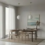 kelvo® BELLISSIMO KLV-101-0377 Κρεμαστό Φωτιστικό Οροφής για Λάμπα με Ντουί E27 AC 220-240V IP20 - Χρυσό Βούρτσας Πλατίνα & Λευκό - Μ30 x Π30 x Υ52cm - Image 2