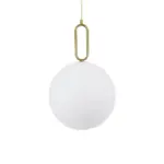 kelvo® BELLISSIMO KLV-101-0377 Κρεμαστό Φωτιστικό Οροφής για Λάμπα με Ντουί E27 AC 220-240V IP20 - Χρυσό Βούρτσας Πλατίνα & Λευκό - Μ30 x Π30 x Υ52cm - Image 5