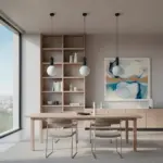 kelvo® ESTETICO KLV-101-0379 Κρεμαστό Φωτιστικό Οροφής για Λάμπα με Ντουί E27 AC 220-240V IP20 - Μαύρο Ματ & Λευκό - Μ20 x Π20 x Υ38cm - Image 2