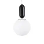 kelvo® ESTETICO KLV-101-0379 Κρεμαστό Φωτιστικό Οροφής για Λάμπα με Ντουί E27 AC 220-240V IP20 - Μαύρο Ματ & Λευκό - Μ20 x Π20 x Υ38cm - Image 4