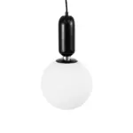 kelvo® ESTETICO KLV-101-0379 Κρεμαστό Φωτιστικό Οροφής για Λάμπα με Ντουί E27 AC 220-240V IP20 - Μαύρο Ματ & Λευκό - Μ20 x Π20 x Υ38cm - Image 6