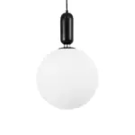 kelvo® ESTETICO KLV-101-0380 Κρεμαστό Φωτιστικό Οροφής για Λάμπα με Ντουί E27 AC 220-240V IP20 - Μαύρο Ματ & Λευκό - Μ30 x Π30 x Υ48cm - Image 4