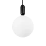 kelvo® ESTETICO KLV-101-0380 Κρεμαστό Φωτιστικό Οροφής για Λάμπα με Ντουί E27 AC 220-240V IP20 - Μαύρο Ματ & Λευκό - Μ30 x Π30 x Υ48cm - Image 5