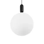kelvo® ESTETICO KLV-101-0381 Κρεμαστό Φωτιστικό Οροφής για Λάμπα με Ντουί E27 AC 220-240V IP20 - Μαύρο Ματ & Λευκό - Μ40 x Π40 x Υ58cm - Image 5