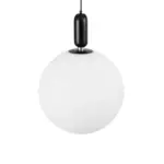 kelvo® ESTETICO KLV-101-0381 Κρεμαστό Φωτιστικό Οροφής για Λάμπα με Ντουί E27 AC 220-240V IP20 - Μαύρο Ματ & Λευκό - Μ40 x Π40 x Υ58cm - Image 6
