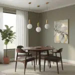 kelvo® ESTETICO KLV-101-0382 Κρεμαστό Φωτιστικό Οροφής για Λάμπα με Ντουί E27 AC 220-240V IP20 - Χρυσό Βούρτσας Πλατίνα & Λευκό - Μ20 x Π20 x Υ38cm - Image 2
