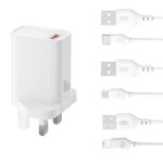 XO L159 Φορτιστής Ταχείας Φόρτισης (UK) QC 18W 1x USB-A - Image 4