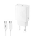 XO L160 (EU) Φορτιστής Ταχείας Φόρτισης με Θύρα & Καλώδιο Type-C (Kit NB299)