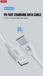 XO NB-Q189A PD 20W Καλώδιο Φόρτισης + Data Type-C σε Lightning 1m - Image 4