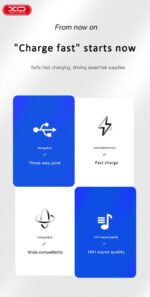 XO BCC09 Φορτιστής Αυτοκινήτου Bluetooth MP3 με TF card slot + PD 25W - Image 3