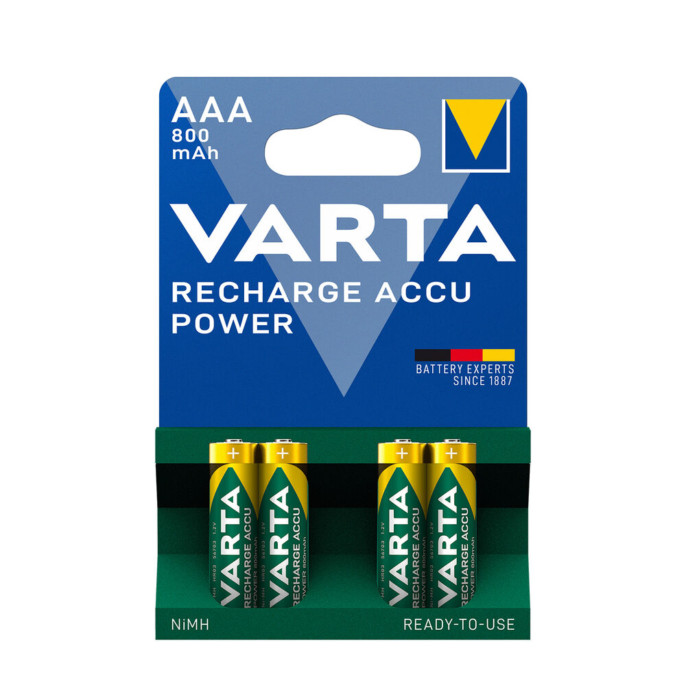 media-1644245691929 VARTA Επαναφορτιζόμενη Μπαταρία Power R2U 800mAh AAA B4 - Image 1