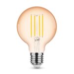 Modee Lighting LED Σφαιρική Λάμπα Filament Amber G80 4W E27 320° 1800K (360 lumen) - Image 2