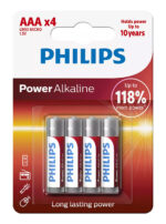 Philips Power Alkaline Μπαταρία LR03P BL4 AAA (4τμχ)
