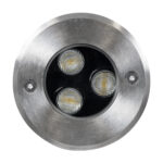 GloboStar® UNDERGROUND-FANI S-90979 Χωνευτό Φωτιστικό Σποτ Δαπέδου LED 12W 1080lm 60° DC 24V Αδιάβροχο IP68 Φ10 x Υ7.5cm Θερμό Λευκό 2700K - Ανοξείδωτο Ατσάλι - Image 4