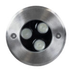 GloboStar® UNDERGROUND-FANI S-90981 Χωνευτό Φωτιστικό Σποτ Δαπέδου LED 12W 1020lm 60° DC 24V Αδιάβροχο IP68 Φ10 x Υ7.5cm RGBW DMX512 - Ανοξείδωτο Ατσάλι - Image 4