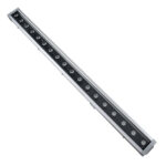 GloboStar® WASHER-DAIA S-90995 Μπάρα Φωτισμού Wall Washer LED 54W 5400lm 30° AC 230V Αδιάβροχο IP65 Μ100 x Π7.5 x Υ7cm Πολύχρωμο RGB DMX512 Display on Body - Ασημί - Image 3