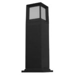 GLOBOSTAR® PALASO 12143 Φωτιστικό Κολωνάκι Κήπου με Ντουί 1 x E27 90° AC 220-240V Αδιάβροχο IP65 - Γκρι Ανθρακί - Μ15 x Π15 x Υ58cm - Image 3