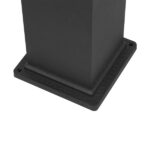 GLOBOSTAR® PALASO 12143 Φωτιστικό Κολωνάκι Κήπου με Ντουί 1 x E27 90° AC 220-240V Αδιάβροχο IP65 - Γκρι Ανθρακί - Μ15 x Π15 x Υ58cm - Image 5