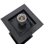 GLOBOSTAR® PALASO 12143 Φωτιστικό Κολωνάκι Κήπου με Ντουί 1 x E27 90° AC 220-240V Αδιάβροχο IP65 - Γκρι Ανθρακί - Μ15 x Π15 x Υ58cm - Image 6