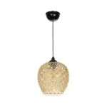 GLOBOSTAR® KEGEL 206-0007 Μοντέρνο Κρεμαστό Φωτιστικό Οροφής με Ντουί 1 x E27 AC 220-240V IP20 - Μελί - Μ19 x Π19 x Υ19cm - Image 4