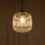 GLOBOSTAR® MELONI 206-0013 Μοντέρνο Κρεμαστό Φωτιστικό Οροφής με Ντουί 1 x E27 AC 220-240V IP20 - Διάφανο - Μ20 x Π20 x Υ24cm - Image 3