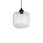 GLOBOSTAR® MELONI 206-0013 Μοντέρνο Κρεμαστό Φωτιστικό Οροφής με Ντουί 1 x E27 AC 220-240V IP20 - Διάφανο - Μ20 x Π20 x Υ24cm - Image 5