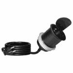 Redpoint 9040 ΧΩΝΕΥΤΗ ΠΡΙΖΑ ΓΡΑΦΕΙΟΥ ΣΟΥΚΟ ΚΑΠΑΚΙ+1 USB TYPE-C 20W + 1,8m ΚΑΛΩΔΙΟ&ΦΙΣ 70/85 (Φ62) ΜΑΥΡΗ ORNO - Image 2