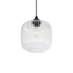 GLOBOSTAR® MELONI 206-0013 Μοντέρνο Κρεμαστό Φωτιστικό Οροφής με Ντουί 1 x E27 AC 220-240V IP20 - Διάφανο - Μ20 x Π20 x Υ24cm - Image 2