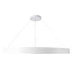 GLOBOSTAR® RA 61199 Μοντέρνο Κρεμαστό Φωτιστικό Οροφής LED 100W 11020lm 120° AC 220-240V IP20 Ρυθμιζόμενο Λευκό CCT με Χειριστήριο από 2700K έως 6000K Dimmable - Lumileds SMD Chip - Λευκό Ματ - Μ120 x Π120 x Υ8cm - 3 Χρόνια Εγγύηση - Image 4